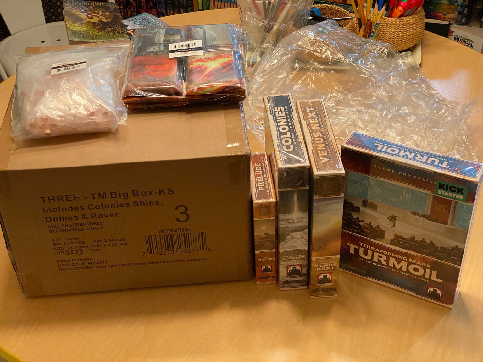 I Got My Terraforming Mars Big Box Kickstarter Today FBTB