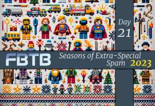 Seasons of spam 2023 – Day 21