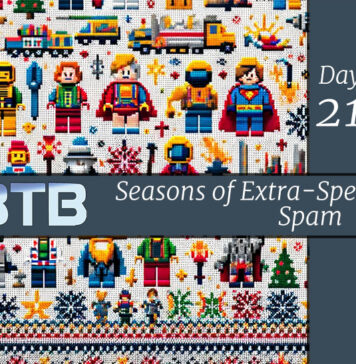 FBTB’s LEGO Advent Season of Extra-Special Spam 2023 – Day 21